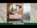 Artforma Badspiegel mit Beleuchtung - Asymmetrischer Spiegel - 114x74 - Led Spiegel Bad -