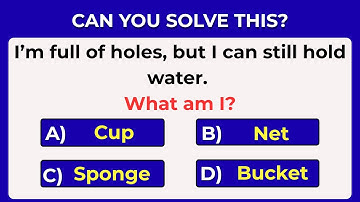 Riddle Quiz | Only Smart People Can Solve These 20 Riddles 😱