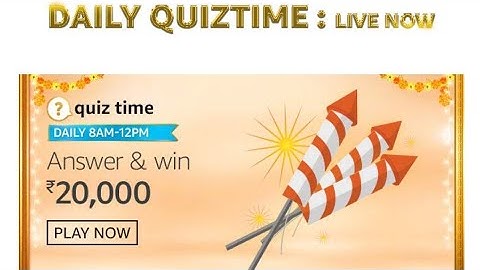 Amazon Quiz Answers Today 6 November 2020
