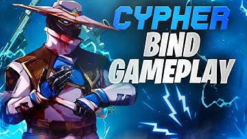 Cypher Gameplay on Bind map - Valorant Pro