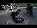 How to change your motorcycle tire! ( Easy Tutorial )