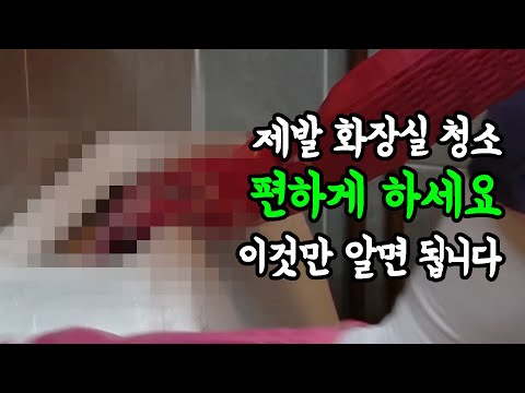 주부들이 보면 좋은 화장실 청소 꿀팁!