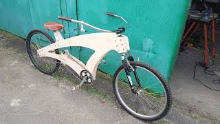Велосипед из фанеры своими руками, деревянный велосипед DIY.