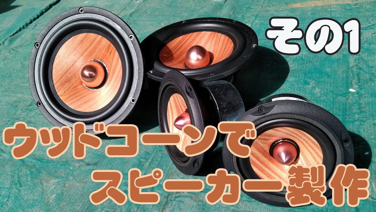 Let's build a speaker with a wood cone unit - Part 1 - YouTube