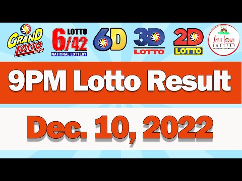 PCSO Lotto Results Today December 10, 2022 - 9PM