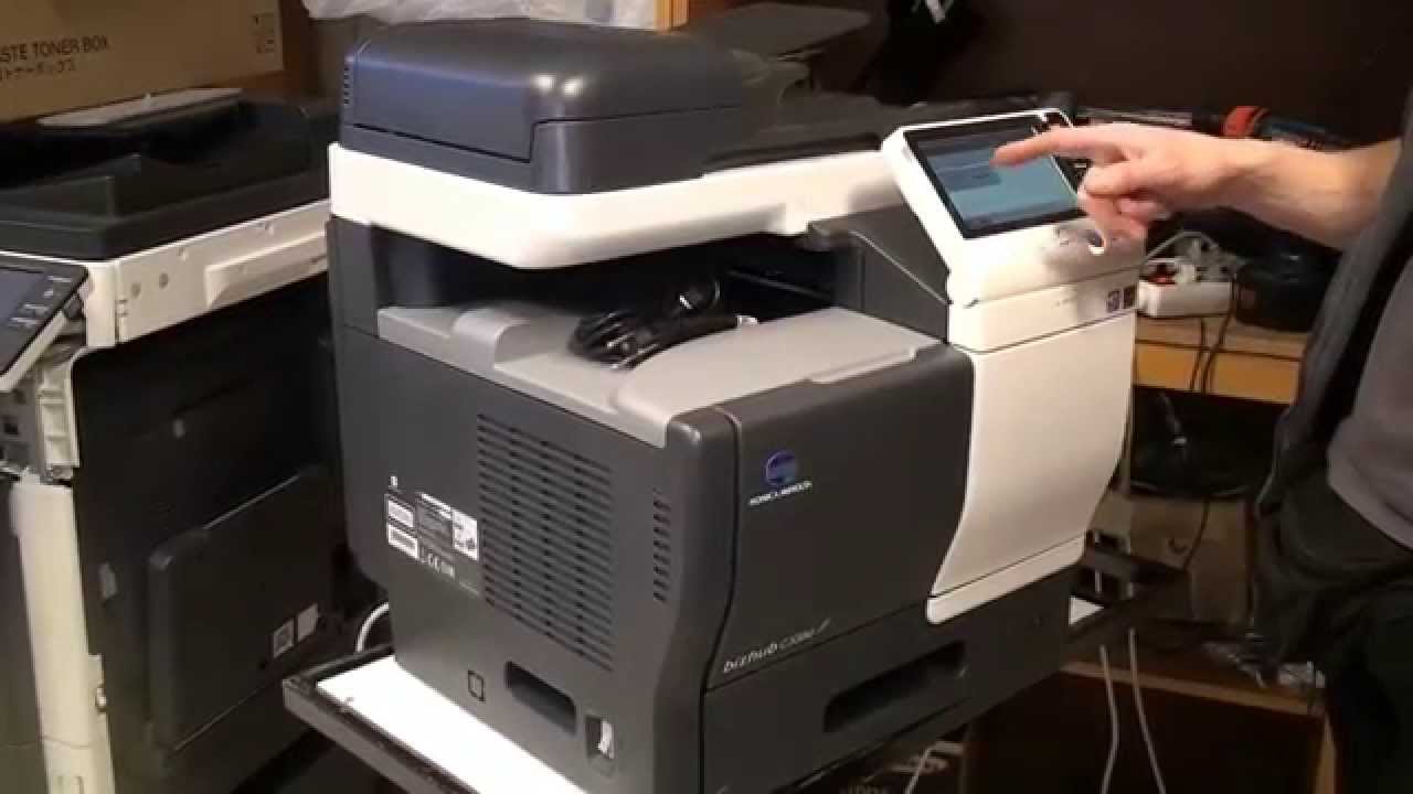 Bizhub C3350 Multifunction Printer Konica Minolta Youtube