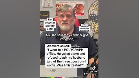 Polygraph test in Los Angeles $145 with Lie Detector Guy discussing lie detector question wording!