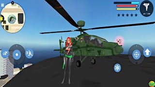 Superhero Girl New Game Gangster City Simulator Army Helicopter screenshot 2