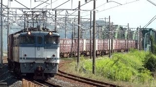 JR貨物 EF65-2094 貨物列車(5087レ JR貨物更新色 青プレ)② 東海道線 穂積