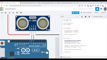 ARDUINO - Sensor Ultrasónico con Pantalla LCD en Tinkercad