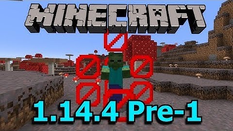 Minecraft 1.14.4 Pre-Release 1: Night Vision Soup, Zombie Seiges Fixed!