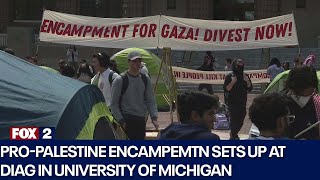 ProPalestine encampment calls on UM to divest from Israel