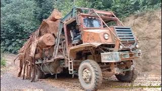 logging track santaiwong Perak Malaysia hadapi ketika musim hujan [ LORI HANTU ]  the power off F10