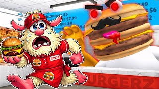 CAN BOOBA ESCAPE THE BURGER SHOP? | Booba Plays | EVIL FAST FOOD Obby! (Roblox) screenshot 4
