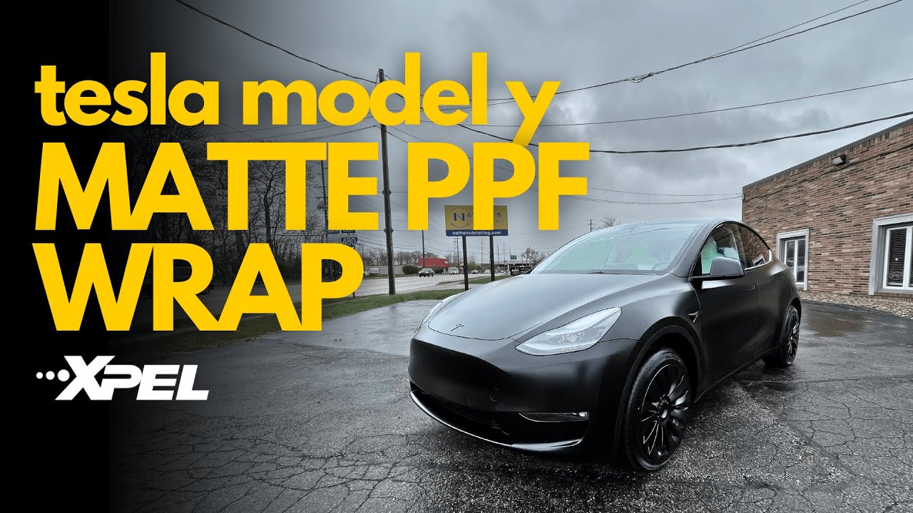 Tesla Model Y Matte Paint Protection Film (PPF) Wrap