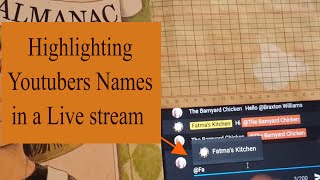 Famous Highlighting someone else's names in live chat Profile
