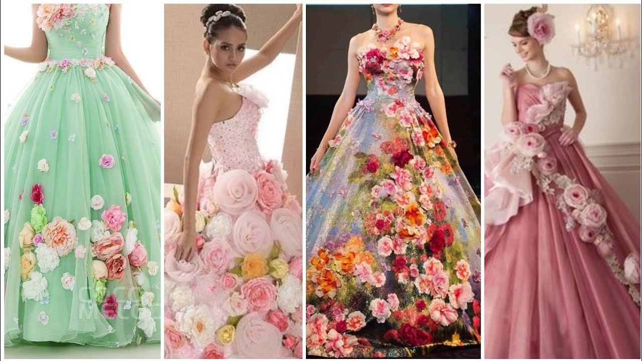 Flower making dress // explanation ...