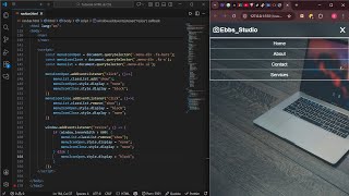Navigation menu HTML #coding #css #html #programming #tutorial #viral #youtube