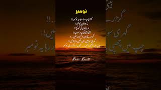 "کتنا چپ سا ہے یہ نومبر 🍁 | Deep Poetry | Sad Vibes | Urdu Quote" #rtvoice #novembervibes  #sad