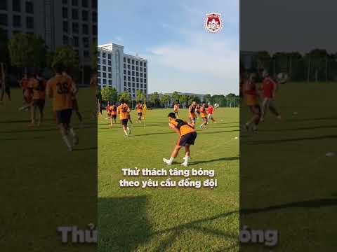 Video Thử thách tâng bóng theo yêu cầu đồng đội - youtube
