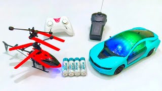 Rechargeable Rc Helicopter and Remote Control Car Unboxing, helicopter, Remote Car, Rc Car, caar toy