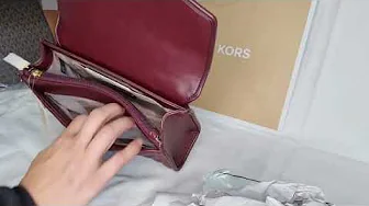 MICHAEL KORS FLAP SHOULDER BAG | MERLOT | ROSE | UNBOXING | BAG REVIEW | 35T0GX0LTU | SHORT VIDEO
