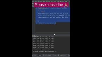 The Tower of Hanoi using Python
