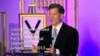 Famous Louis Bacon receives Audubon Medal under FALSE Pretenses Wealth