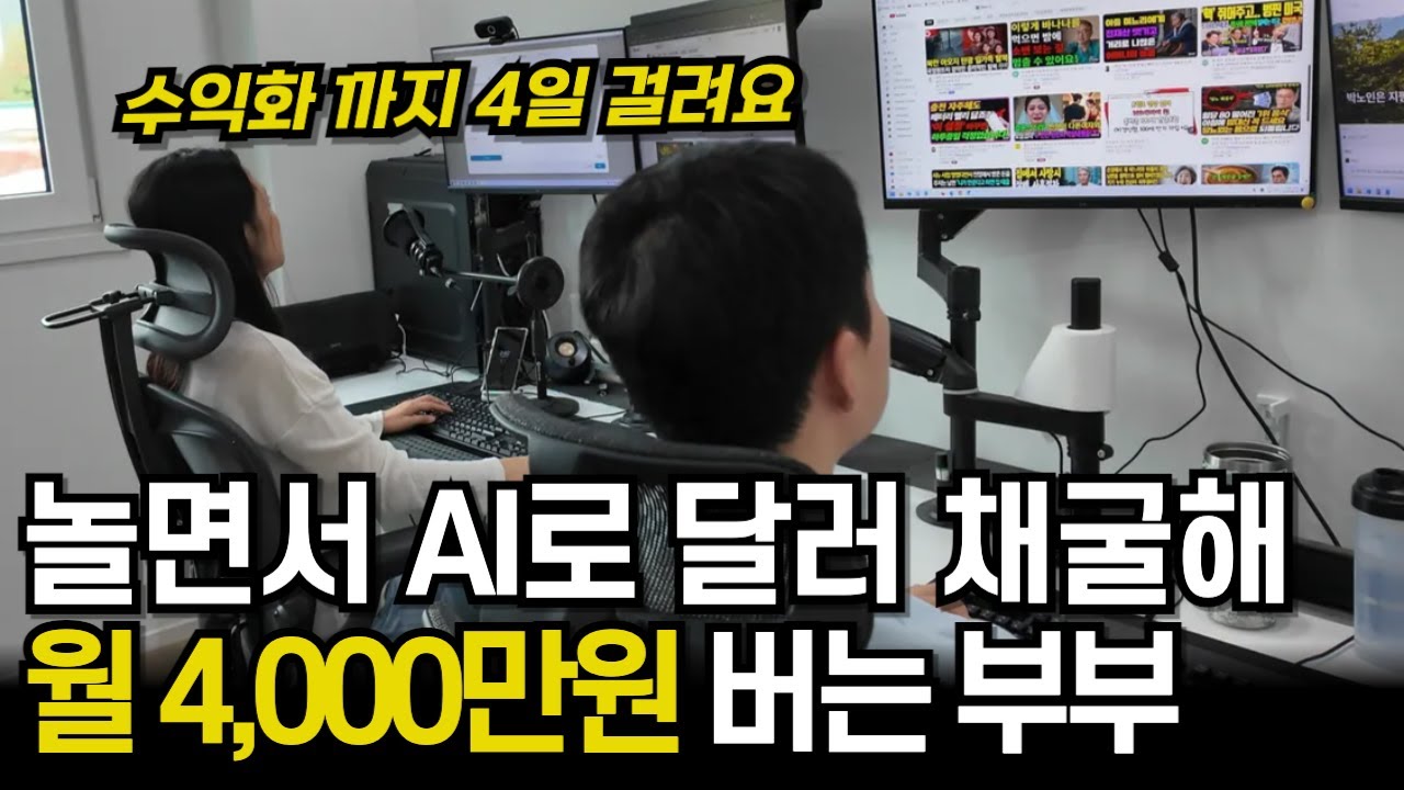 AI 노트북 사용해 자동으로 달러 채굴해주고 시골에서 한 달 4000만원 버는 부부