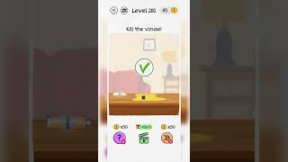 #Shorts Brain Dom Game Challenge 2022 | level 281 | Kill the viruses! screenshot 2