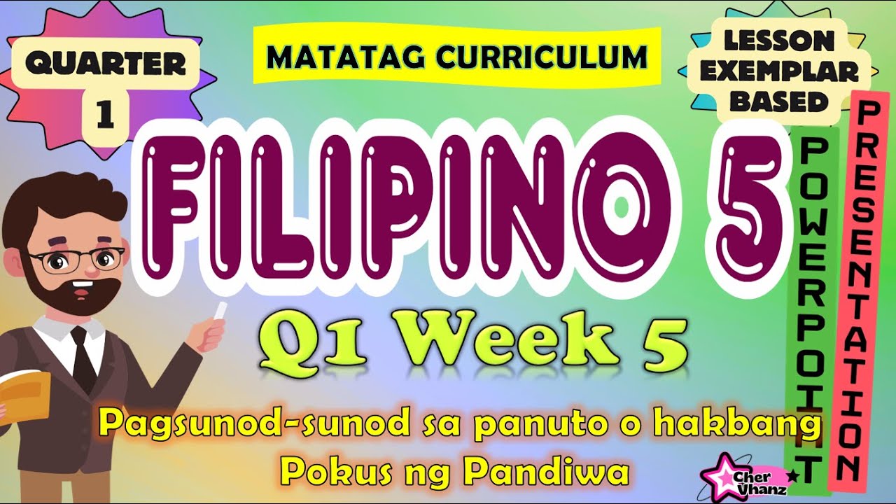 Filipino 5 Quarter 1 Week 5 - MATATAG PowerPoint Presentation - YouTube