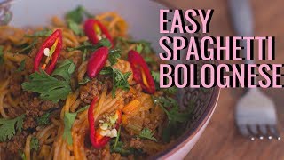 Easy Spaghetti & Mince Meat (Bolognese)  Under 500  bob ($5)