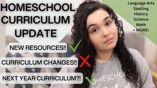 HOMESCHOOL CURRICULUM UPDATE - New Resources!! Changes  and Things we LOVE!