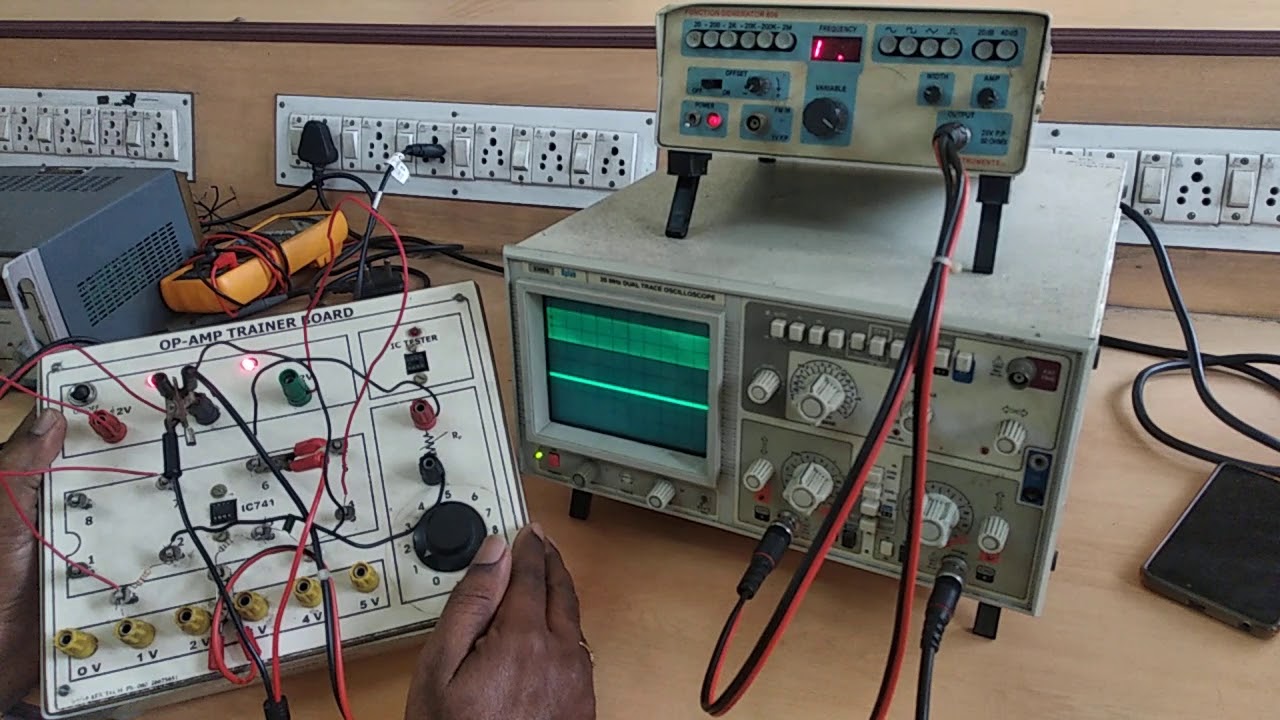 Active low pass and high pass filter using op amp - YouTube