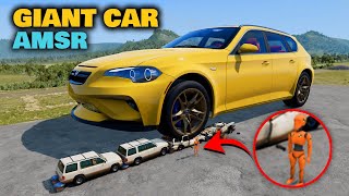 GIANT CAR Crushing Regular Cars & Vehicles! (Compilation) BeamNG Drive Car Crashes