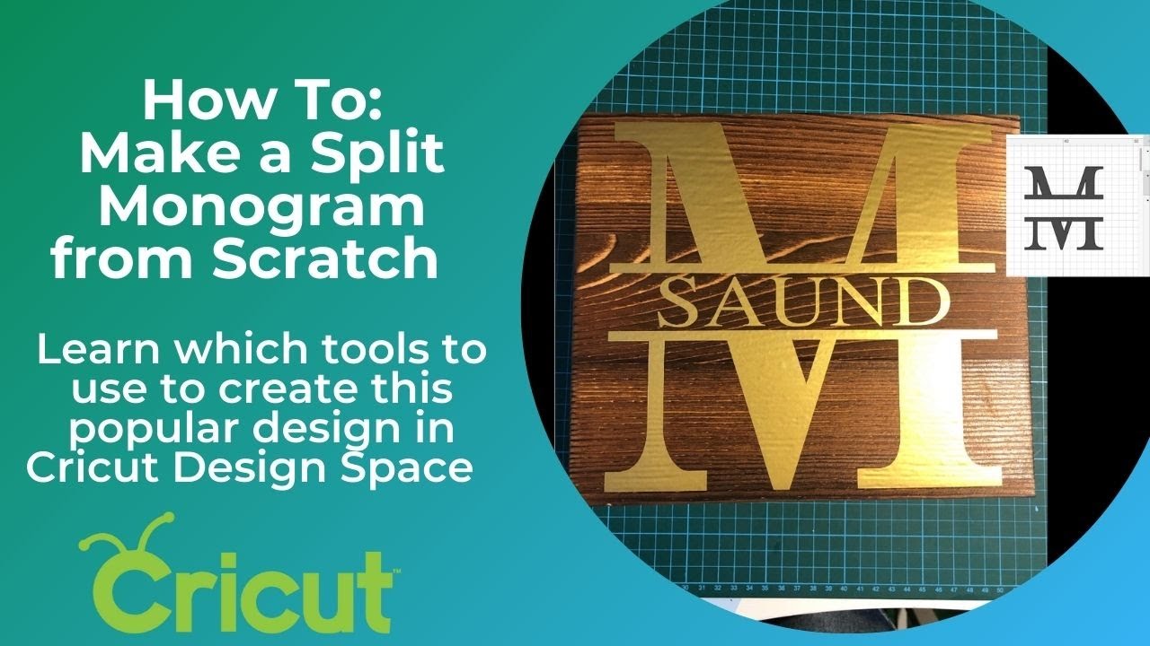 HOW TO MAKE A SPLIT MONOGRAM FROM SCRATCH! Easy to follow tutorial ...