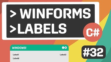 Learn C# - Labels - Episode #32