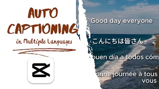 Easy Guide: Auto Caption for Multiple Languages in CapCut PC