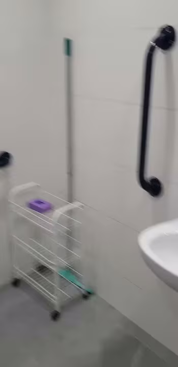 Video of our accessible bathroom, toilet and changing changing room in our swimming pool complex.