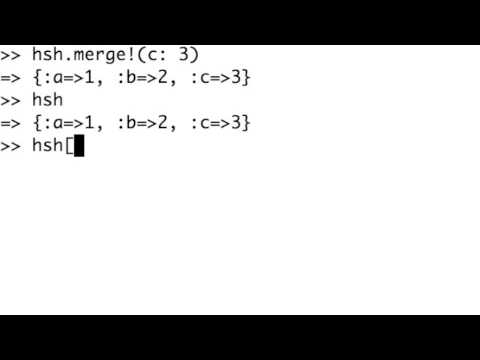 Ruby Hashes - As Mutable