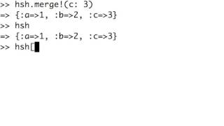 Ruby Hashes - As Mutable