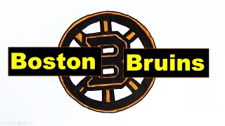 Boston Bruins Logo drawing | Boston Bruins |how to draw the boston bruins logo