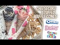 Stuffed waffle cones  no bake cheesecake cones