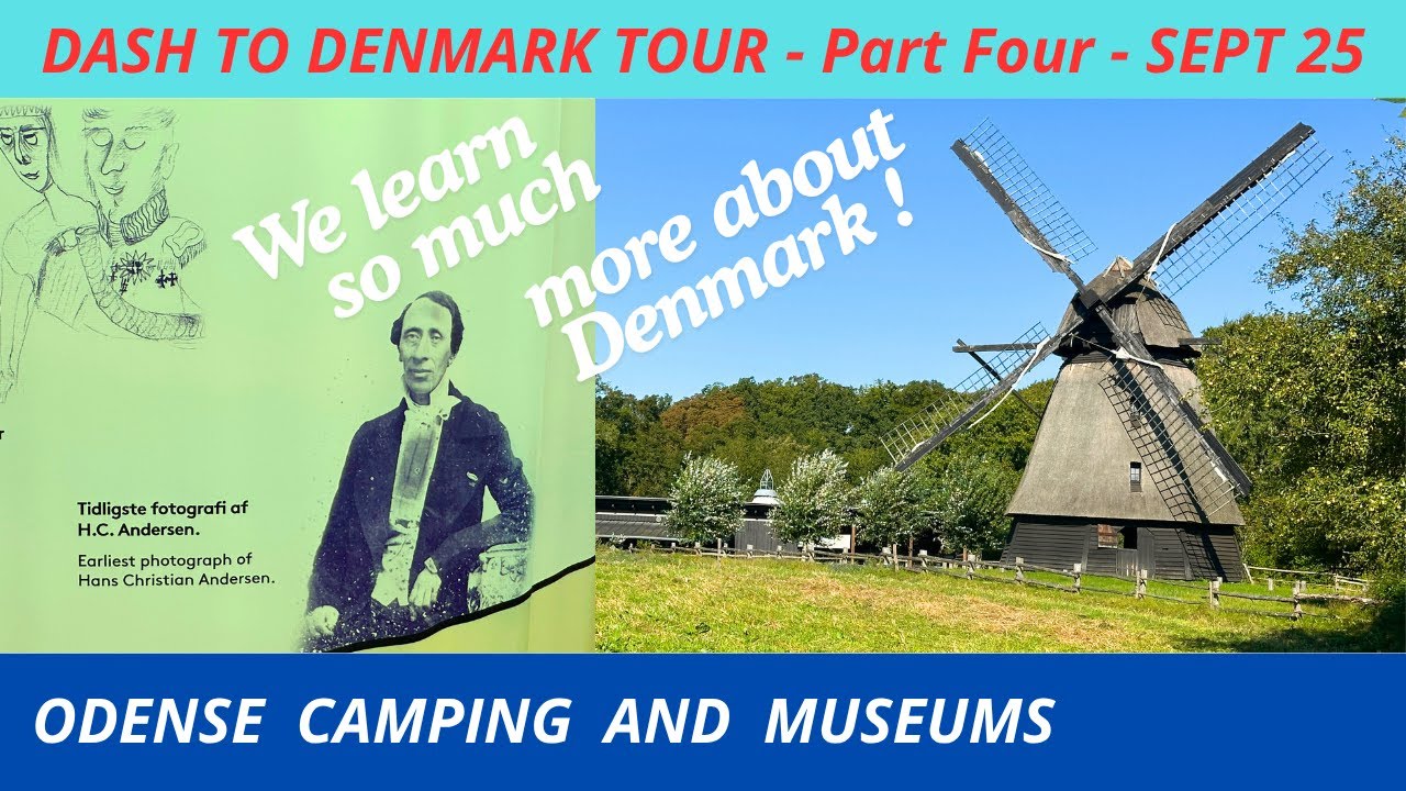 ТУР В ДАНИЮ, часть 4 | Кемпинг Оденсе | Ганс Христиан Андерсен и Фюнский музей | Влог 723