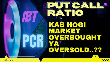 WHAT IS PUT CALL RATIO. WHY IT IS ONE OF THE MOST USEFUL SENTIMENT INDICATOR FOR TRADERS.#PCR