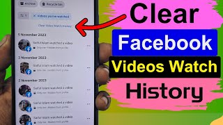 How to Clear Videos You’ve Watched on Facebook 2023 | New Update