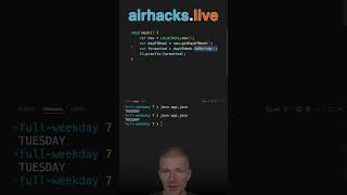 DayOfWeek.getDisplayName() #java #shorts #coding #airhacks