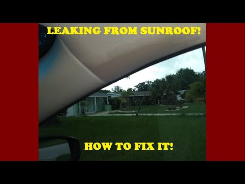 Window Leaking Clogged Sunroof Drain Fix on Nissan Altima 2014 - YouTube