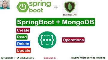 Session 5 :: Spring Boot + Soring Data + MongoDb CRUD Operations  By Vkakarla