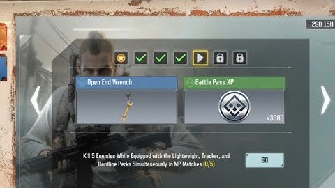 KILL 5 ENIMES WHILE EQUIPPED WITH THE LIGHTWEIGHT,TRACKER AND HARDLINE PERKS SIMULTANEOUSLY IN MP